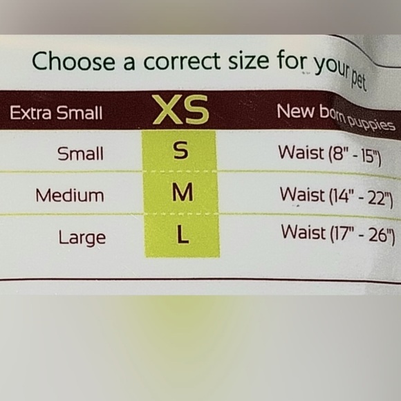 Pet Parents set of 3 female diapers for small- med. Dog weight 12-18lbs. - Picture 12 of 12